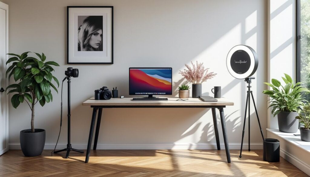 découvrez mon setup ugc minimaliste pour créer du contenu professionnel à la maison, alliant simplicité et efficacité pour booster votre créativité.