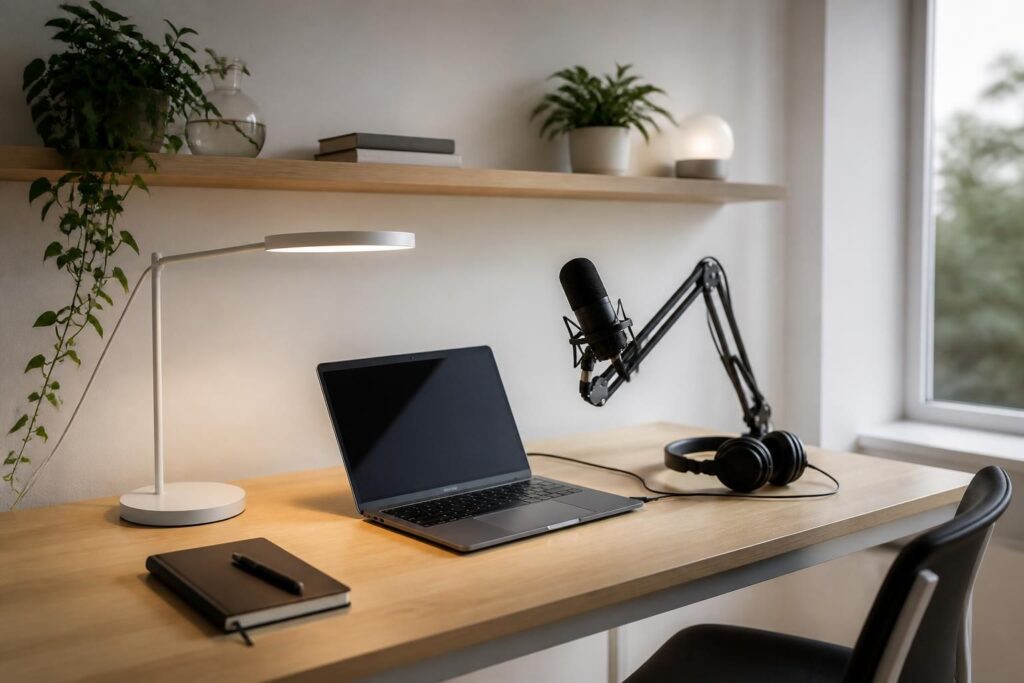 découvrez comment créer un home studio ugc minimaliste et efficace, parfait pour produire du contenu authentique qui séduit les marques.