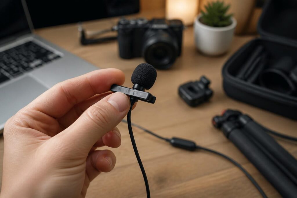 découvrez le micro cravate pour ugc, l'accessoire indispensable qui améliore la qualité audio de vos vidéos et change totalement votre expérience de création.